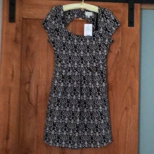 Anthro keyhole dress.side zip lined